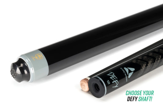 McDermott SL09-D12.5mm Pool Cue, Low-Deflection Carbon Fiber Shaft