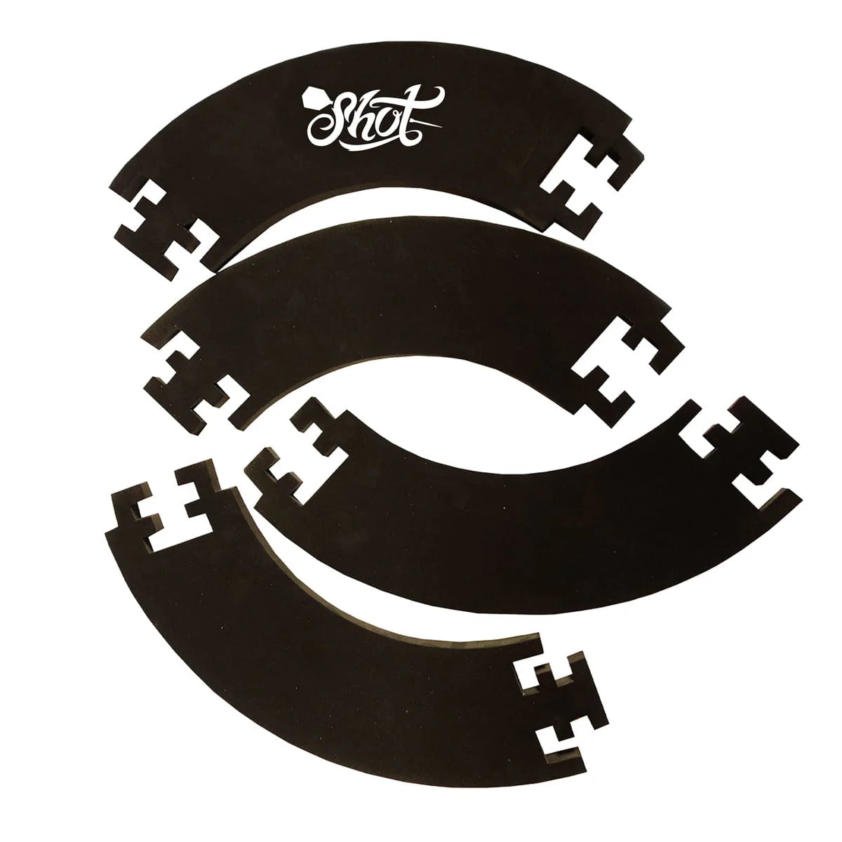 Shot Darts EVA Dartboard Surround - 4 Piece (Black)