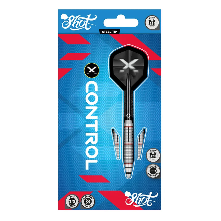 Shot X-Control Steel Tip Darts