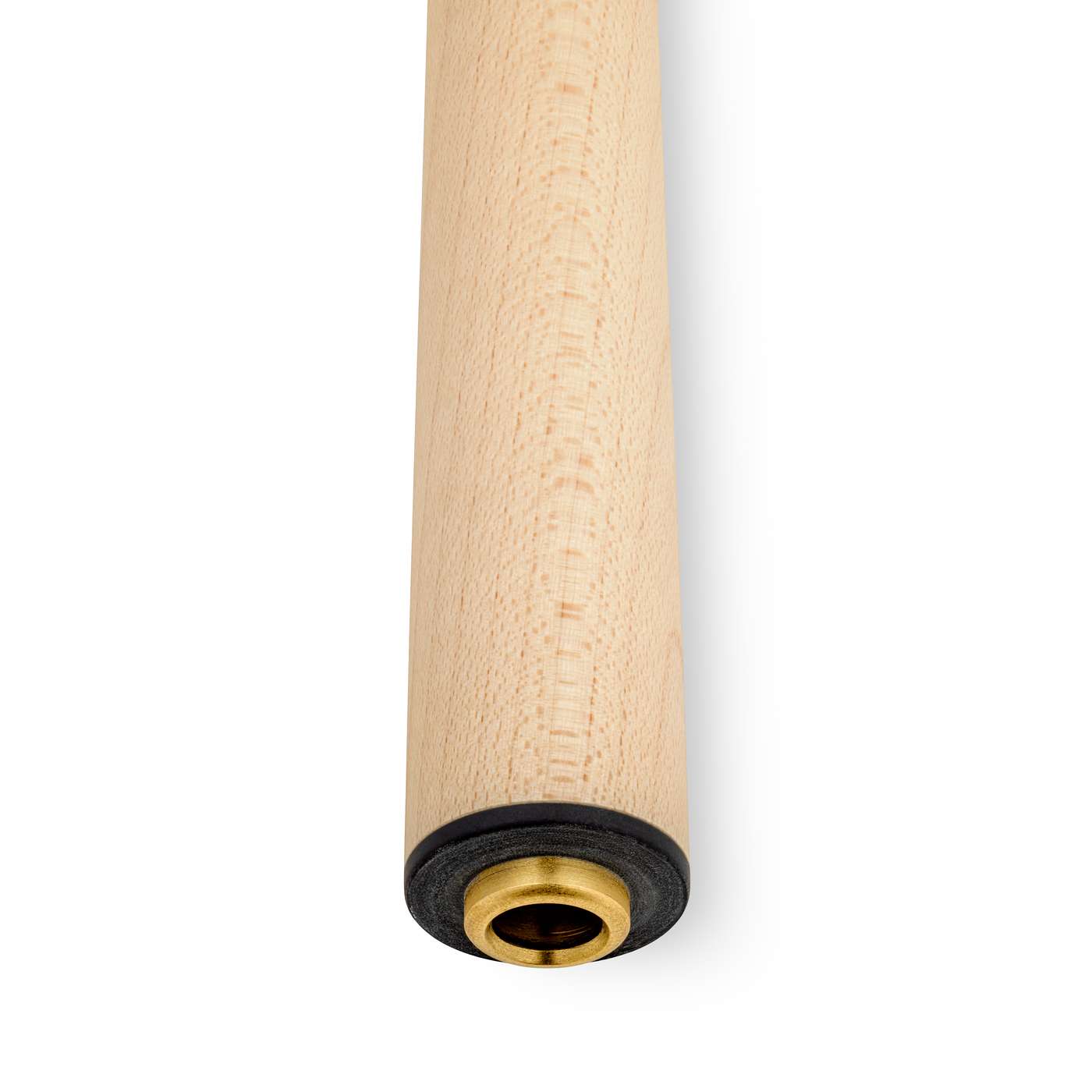 Pechauer maple replacement shaft joint end close-up with black collar