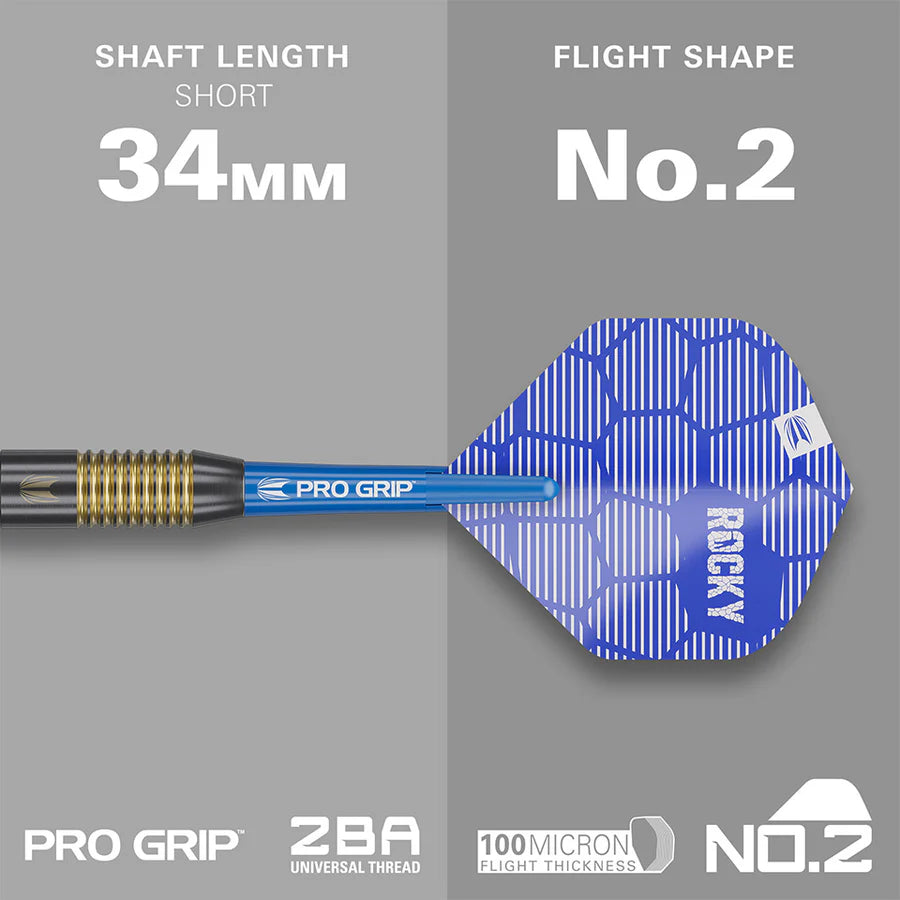 Target Josh Rock Brass Soft Tip Dart Set