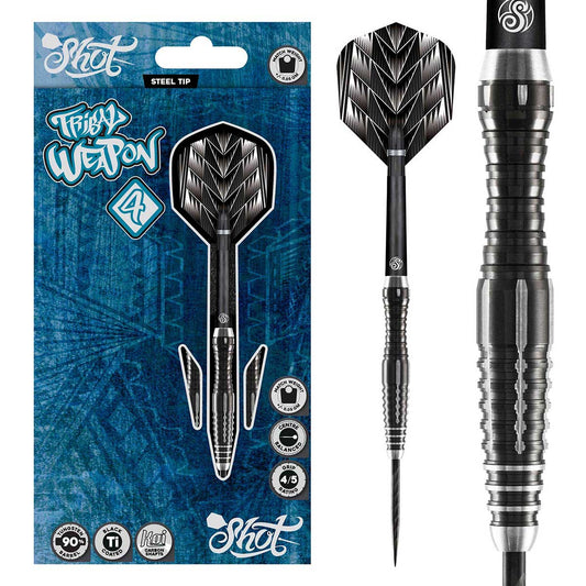 Shot Tribal Weapon 4 Series 90% Tungsten Steel Tip Dart Set