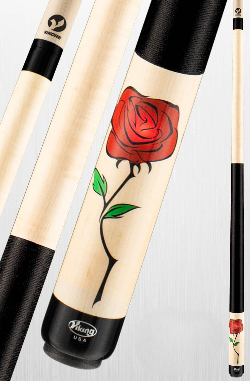 Viking DE0300 Wild Rose Pool Cue