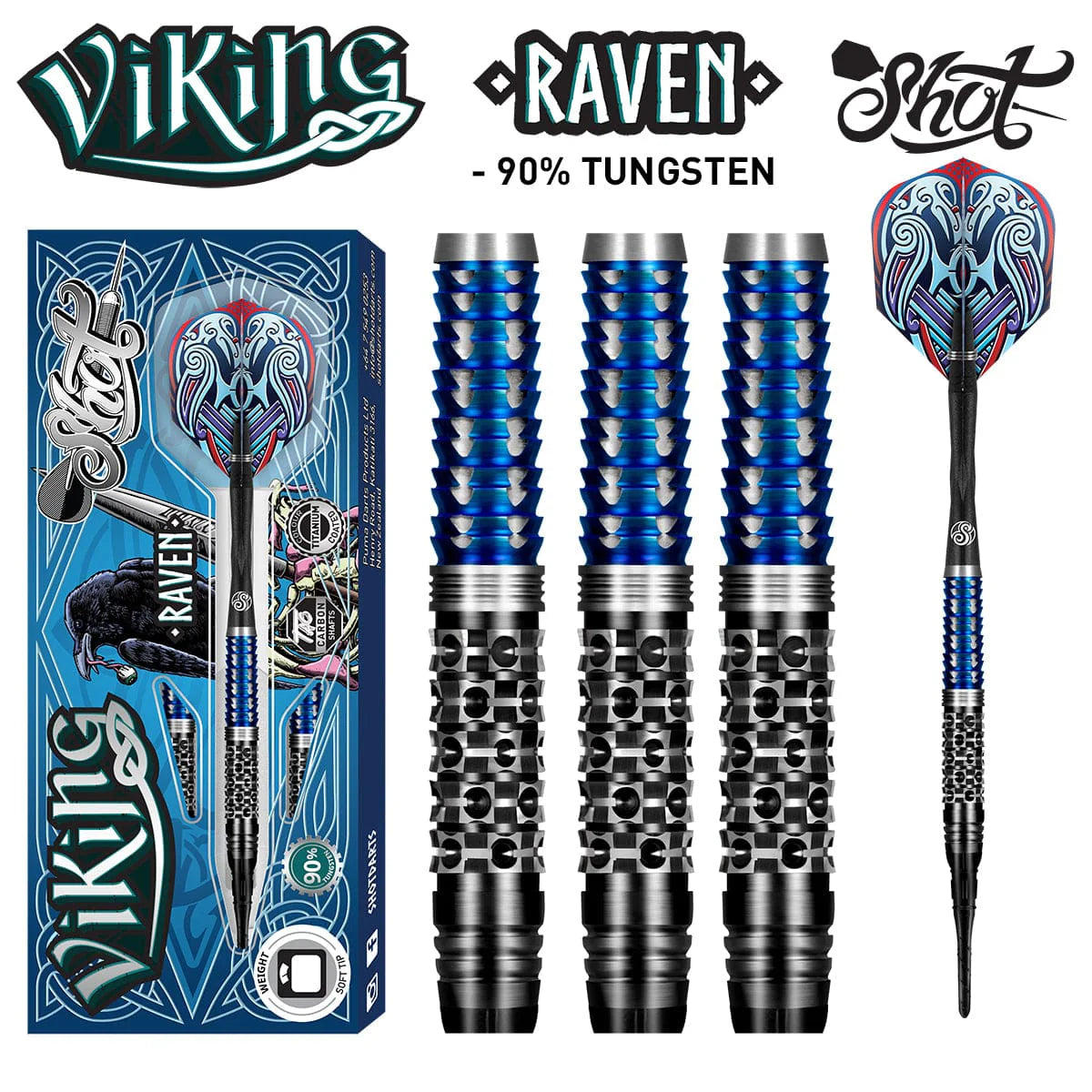 Shot Viking Raven Soft Tip Dart Set