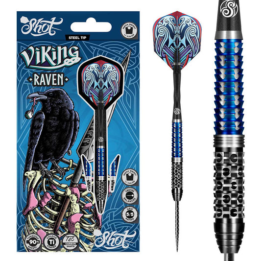 Shot Viking Raven 90% Tungsten Steel Tip Dart Set