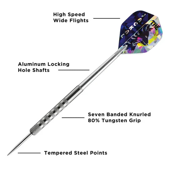 Viper Jackal 80% Tungsten Steel Tip Dart Set (24g, with Wallet)