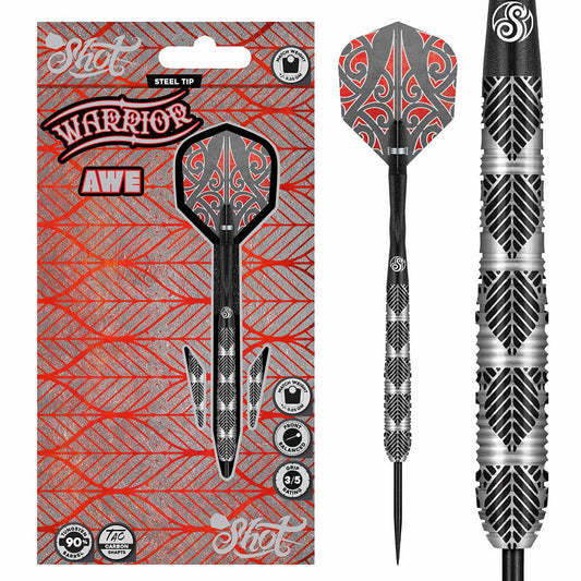 Shot Warrior Awe Tungsten Steel Tip Dart Set