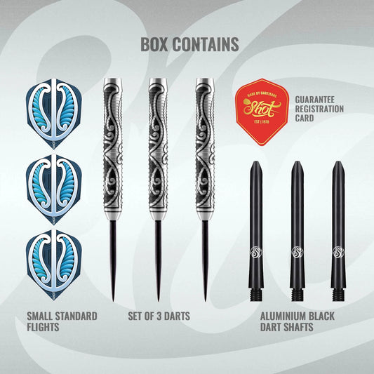 Shot Warrior Tipu 80% Tungsten Steel Tip Dart Set