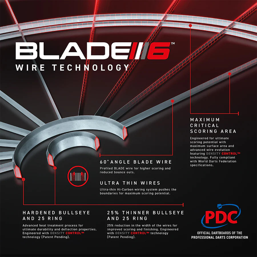 Winmau Blade 6 Triple Core Carbon Bristle Dartboard