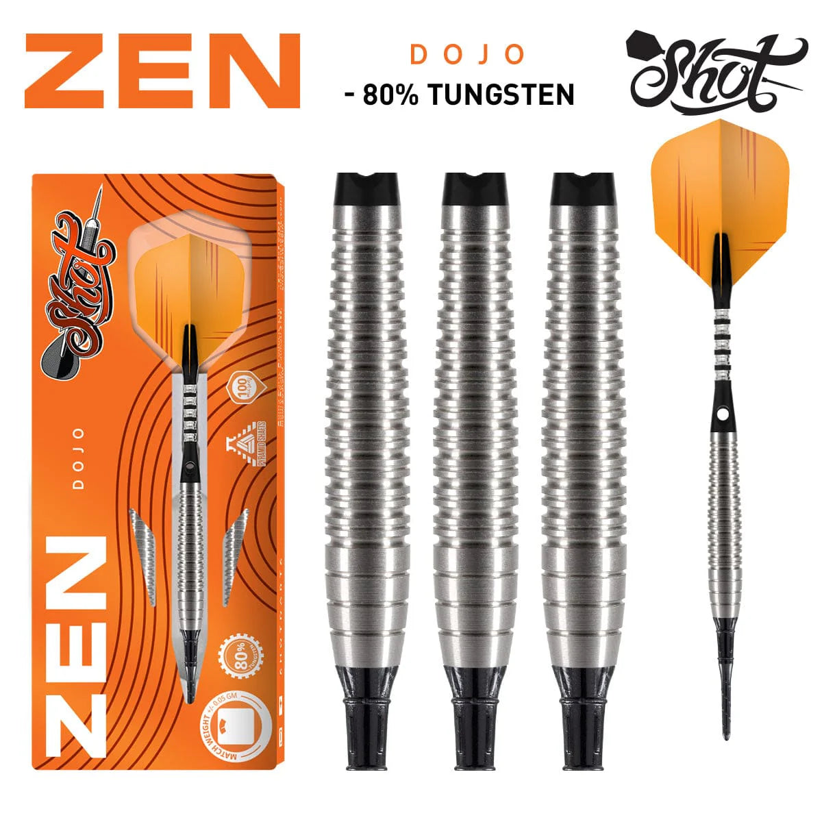 Shot Zen Dojo Soft Tip Dart Set - 18g