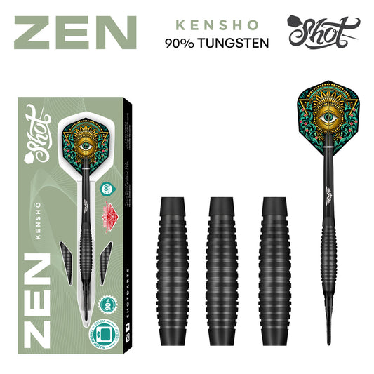 Shot Zen Kensho soft tip dart set