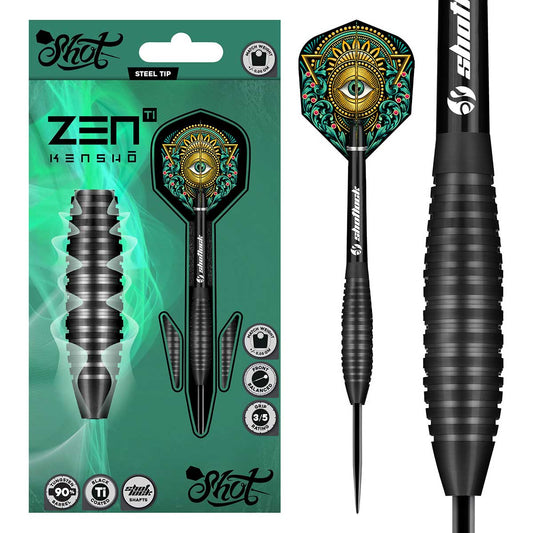 Shot Zen Kensho 90% Tungsten Steel Tip Dart Set