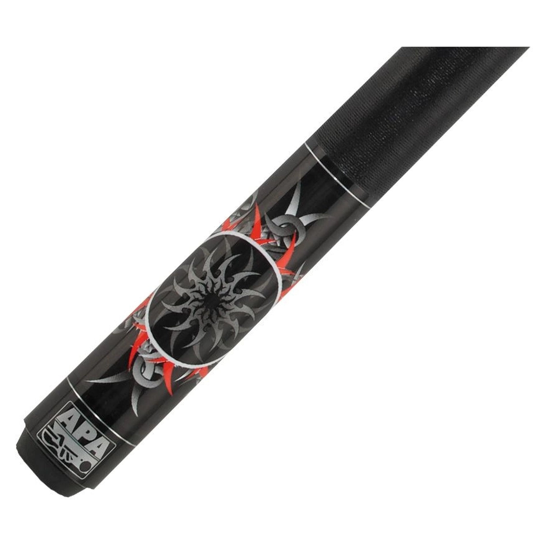 APA Tribal Burst cue - butt sleeve close-up