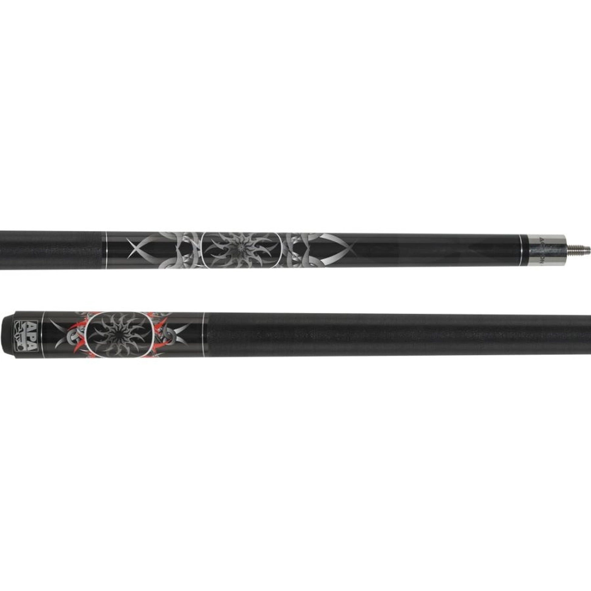 APA Tribal Burst cue - two-piece view