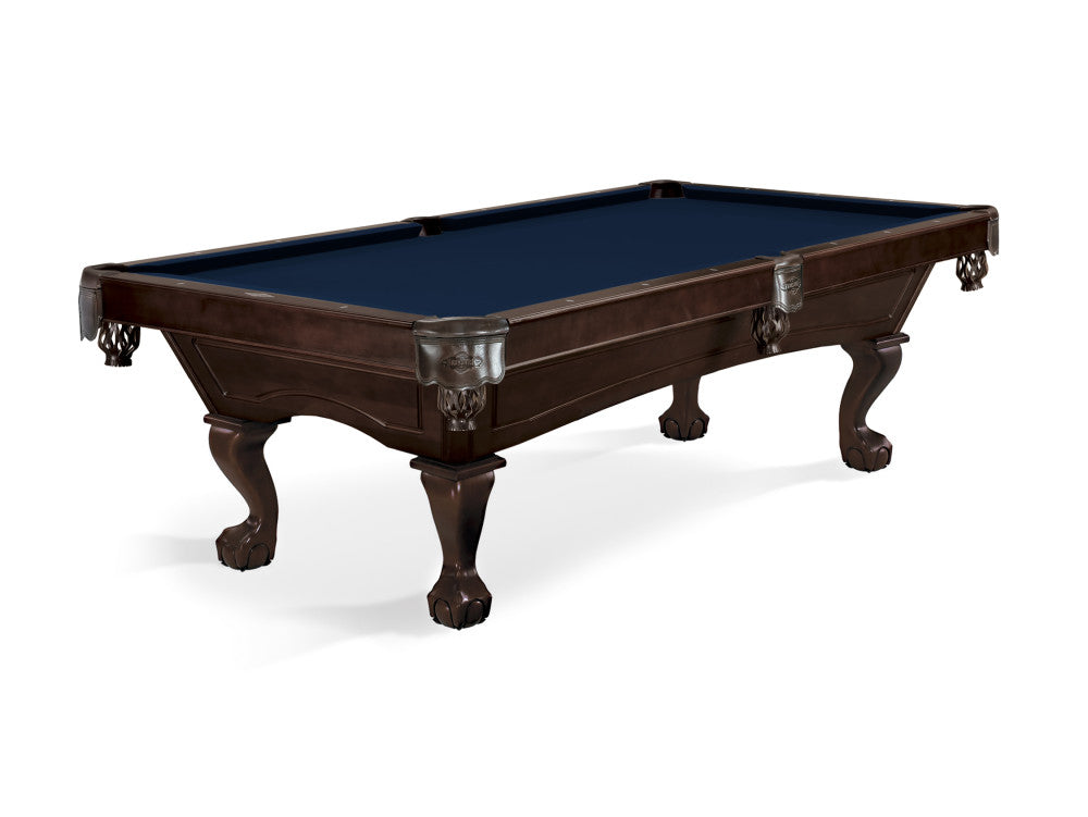 Brunswick Allenton Ball & Claw Leg 7 ft Espresso with Navy cloth