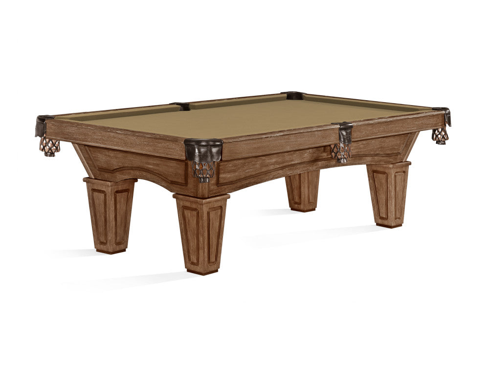 Brunswick Allenton 7 ft Rustic Dark Brown with Camel cloth
