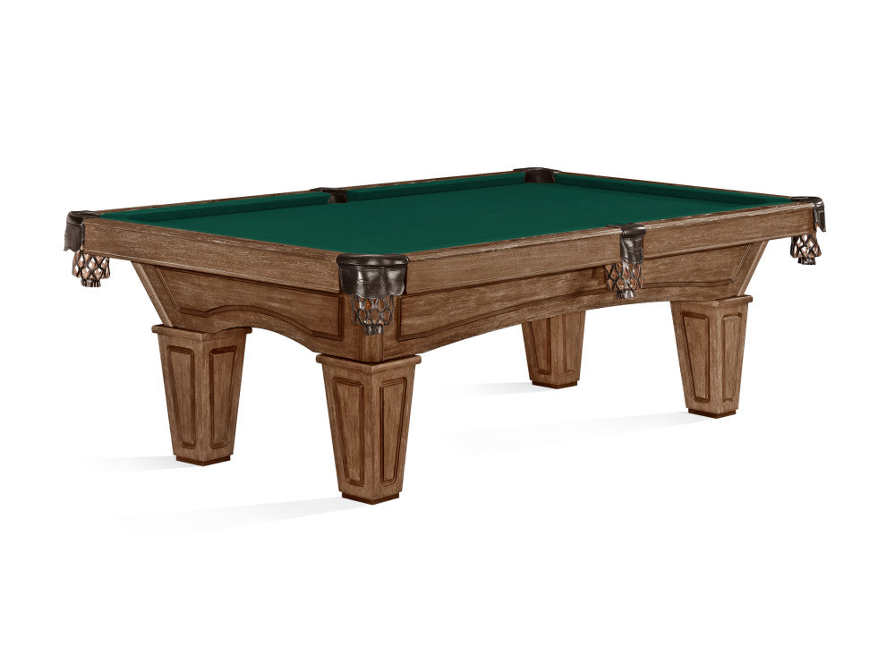 Brunswick Allenton 7 ft Rustic Dark Brown with Bottle Green cloth