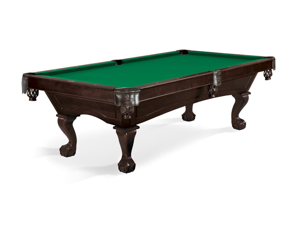 Brunswick Allenton Ball & Claw Leg 8 ft Espresso with Championship Green cloth