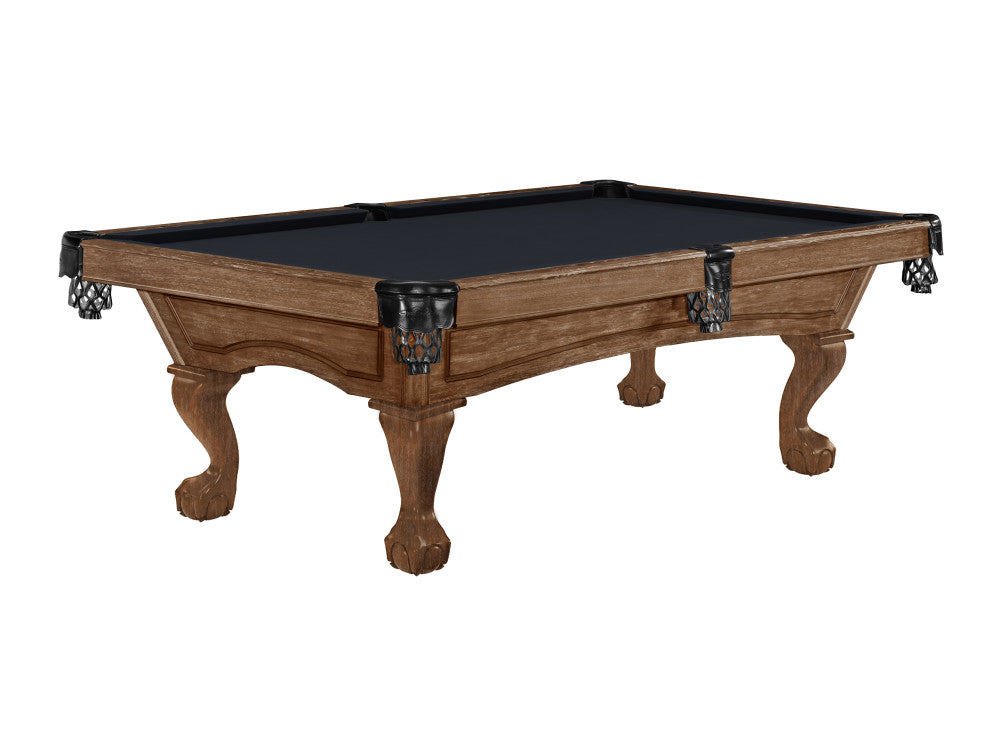 Brunswick Allenton Ball & Claw Leg 8 ft Rustic Dark Brown with Black cloth