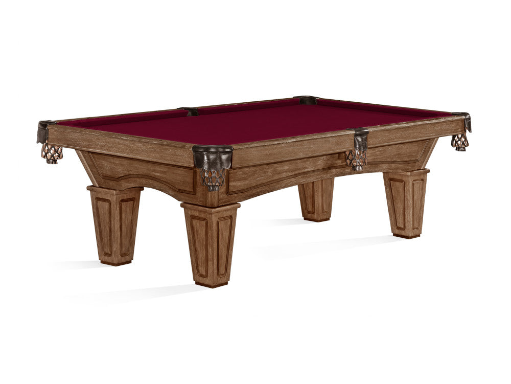 Brunswick Allenton 8 ft Rustic Dark Brown with Wine cloth