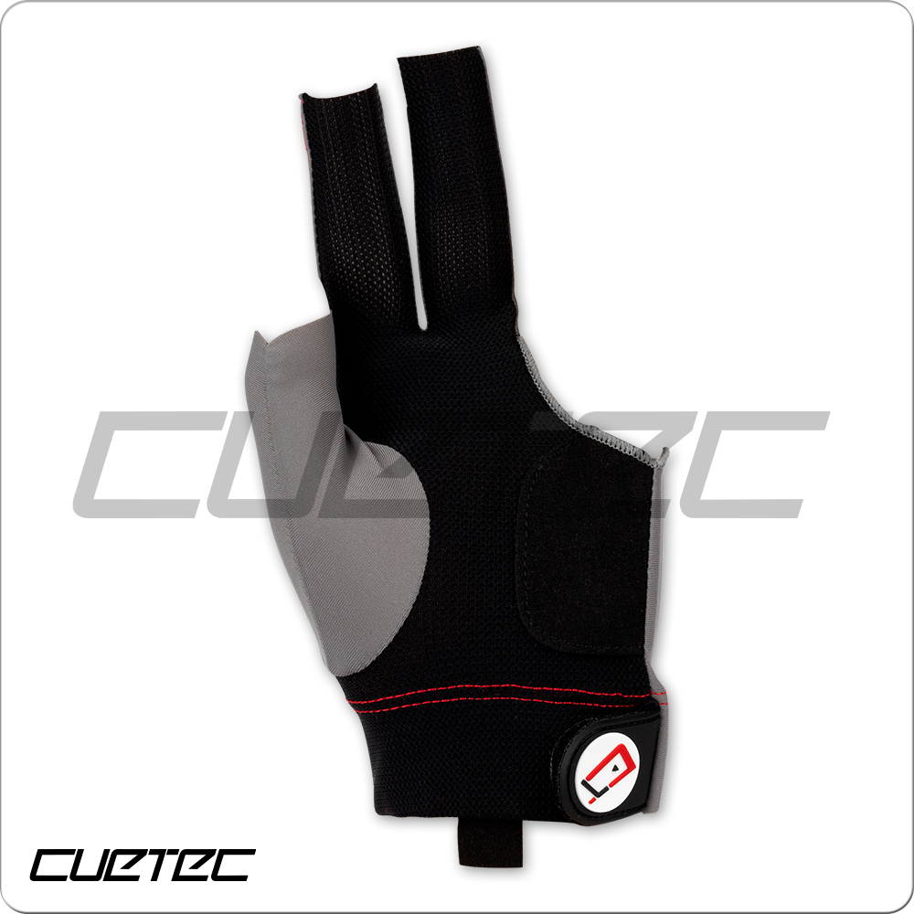 Cuetec Axis Billiard Glove-Grey-Left Bridge