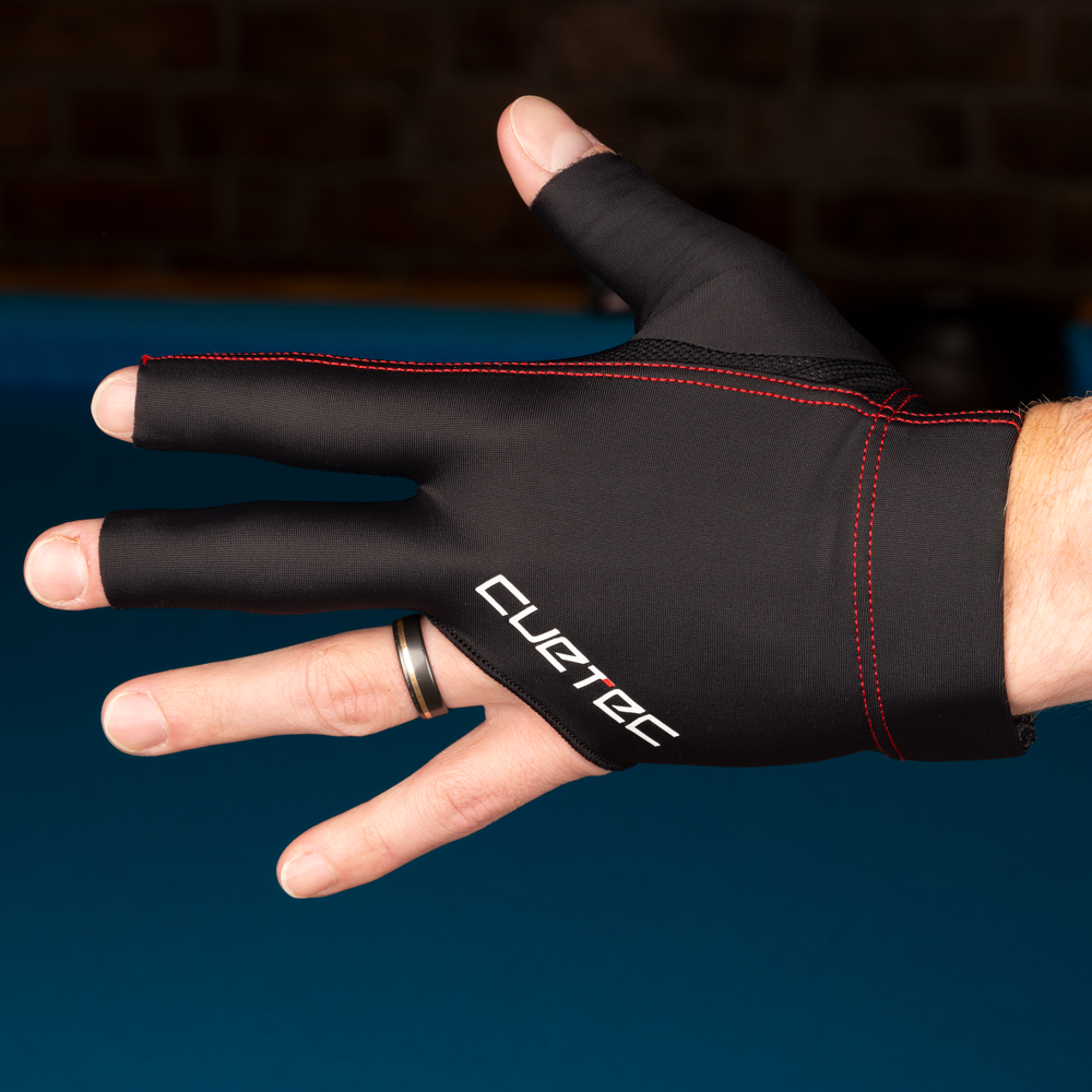 Cuetec Axis Billiard Glove-Black-Left Bridge
