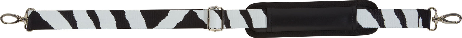 Action pool cue case shoulder strap in zebra print