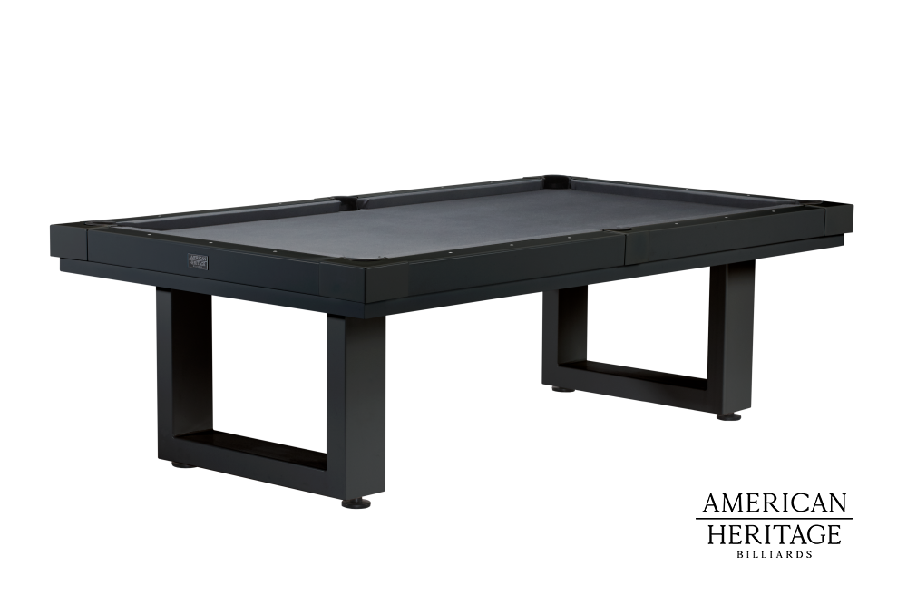 Brunswick Lanai 8 ft Outdoor Pool Table in Obsidian Black