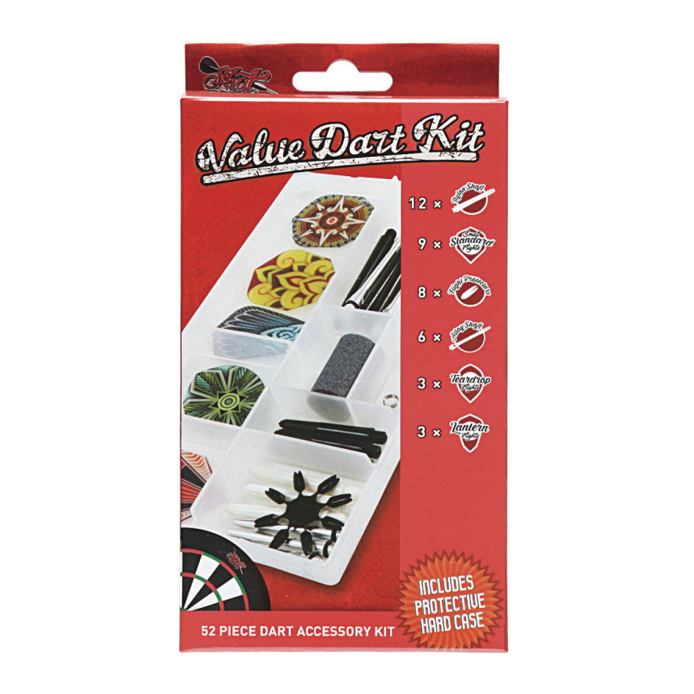 Shot Value dart accessory kit flights shafts grips