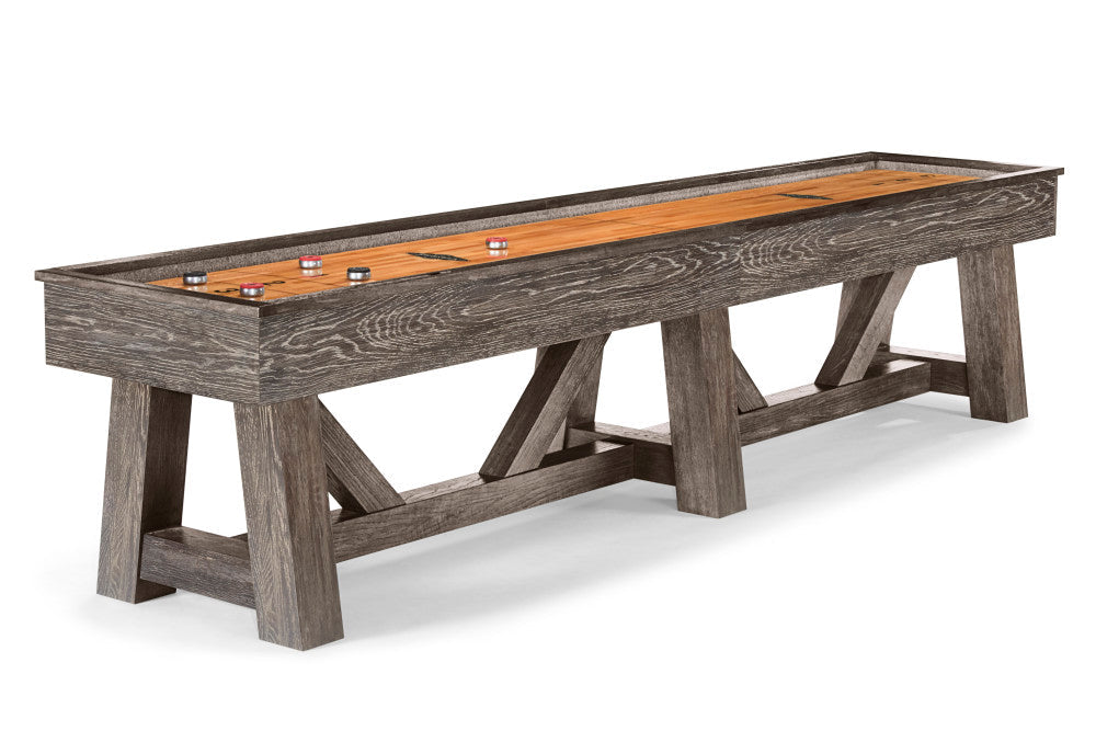 Brunswick Botanic 12 ft Shuffleboard Table in Dark Charcoal