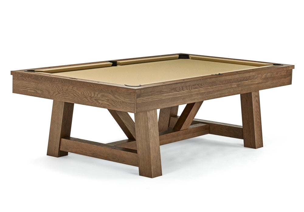 Brunswick Botanic Pool Table in Rustic Dark Brown