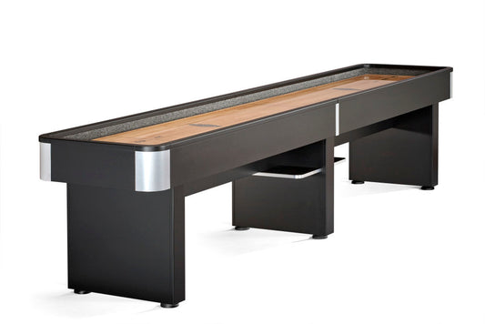 Brunswick Delray II 9 ft shuffleboard table in Matte Black