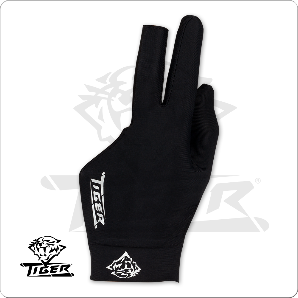 Tiger Pro Billiard Glove, Left Hand, Black