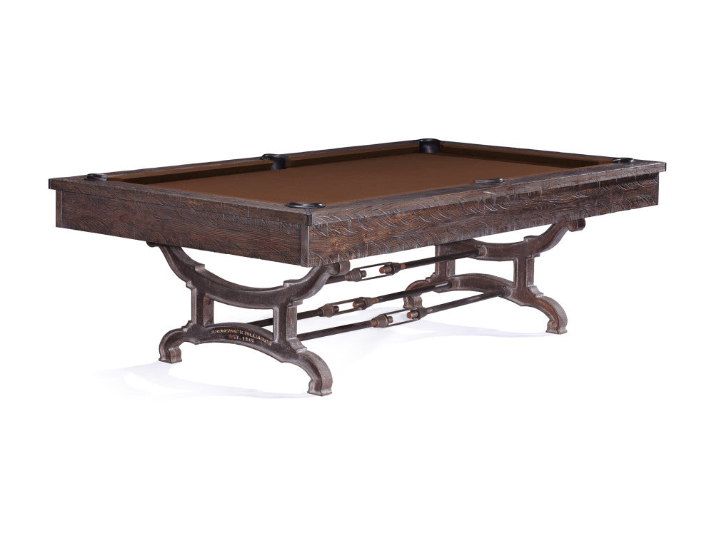 Brunswick Birmingham 8 ft Charcoal with Brown cloth