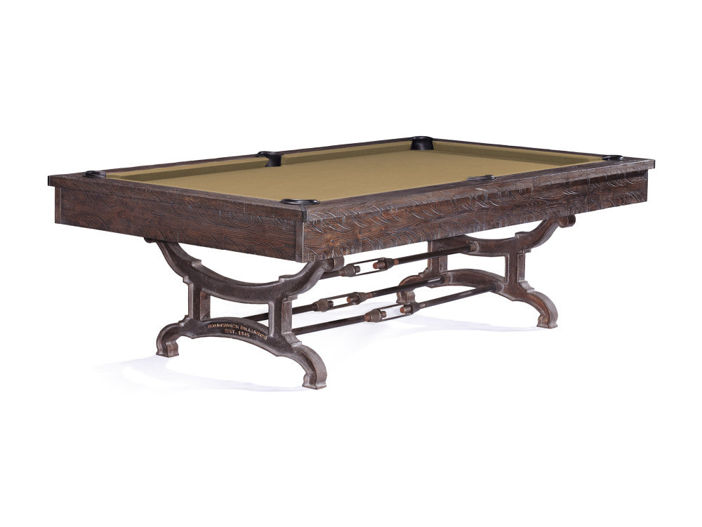 Brunswick Birmingham 8 ft Charcoal with Camel cloth