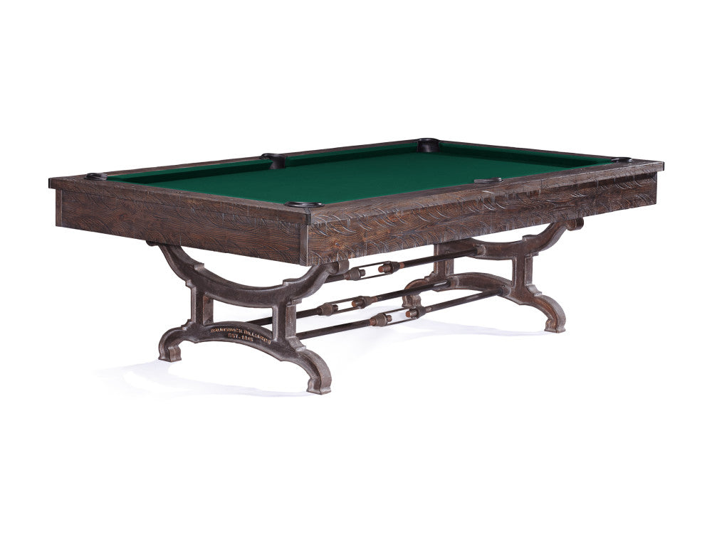 Brunswick Birmingham 8 ft Charcoal with Bottle Green cloth