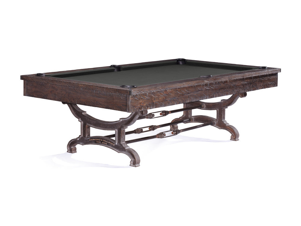 Brunswick Birmingham 9 ft Charcoal with Charcoal cloth