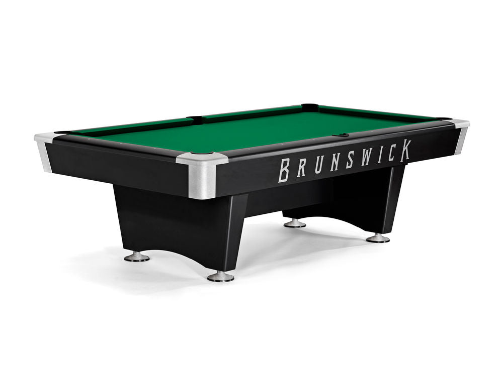 Brunswick Black Wolf Pro 7 ft Black Drop Pockets with Championship Green cloth