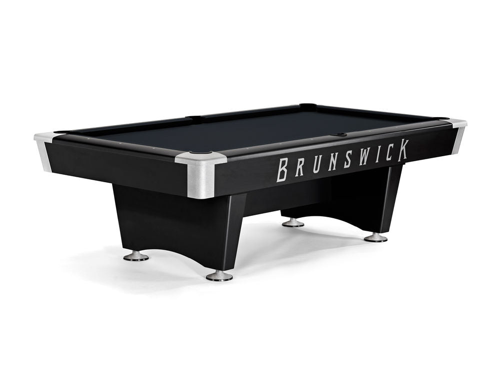 Brunswick Black Wolf Pro 7 ft Black Drop Pockets with Black cloth