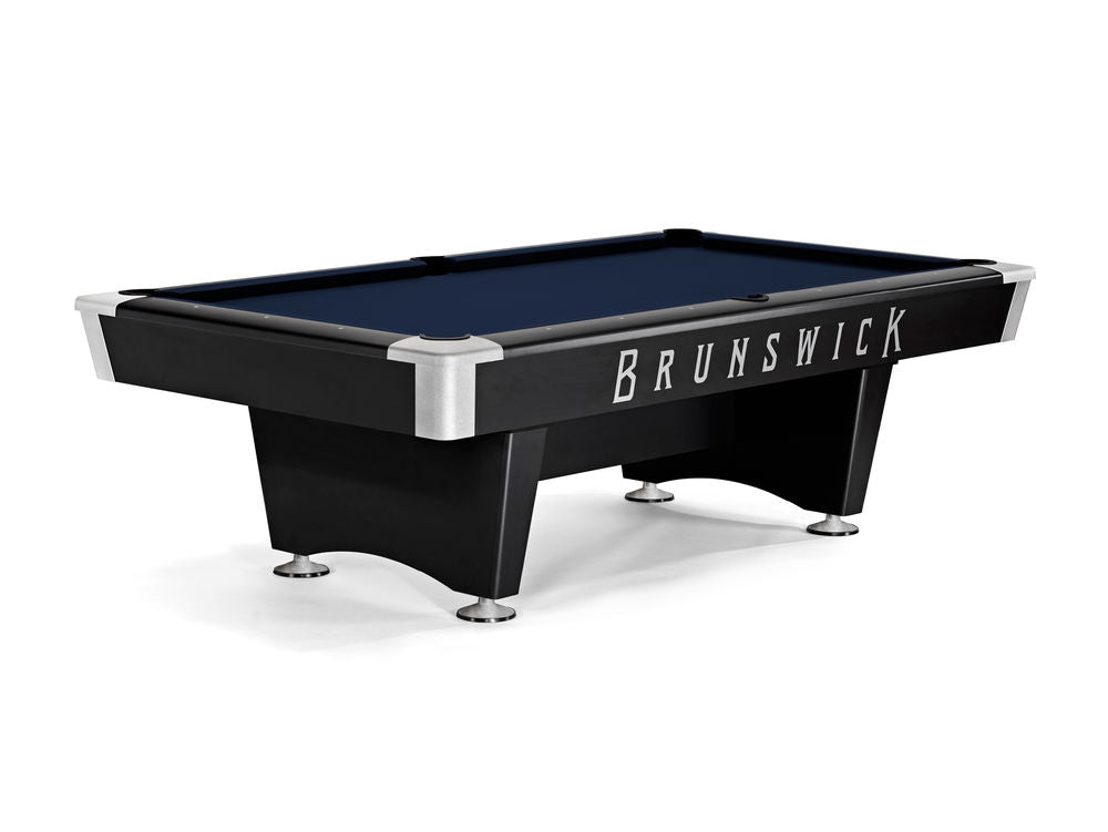 Brunswick Black Wolf Pro 7 ft Black Drop Pockets with Navy cloth