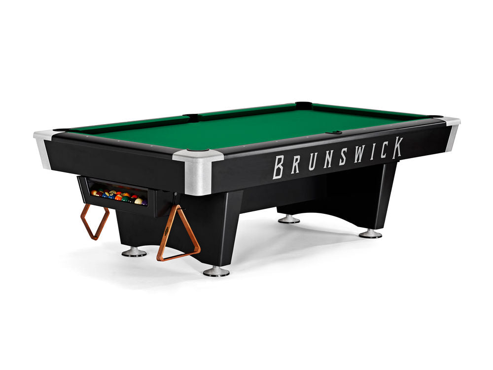 Brunswick Black Wolf Pro 7 ft Black Gully System with Championship Green cloth