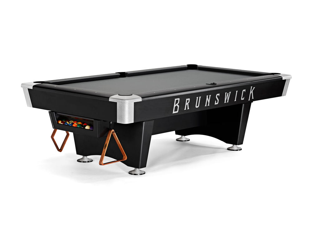 Brunswick Black Wolf Pro 7 ft Black Gully System with Steel Gray cloth