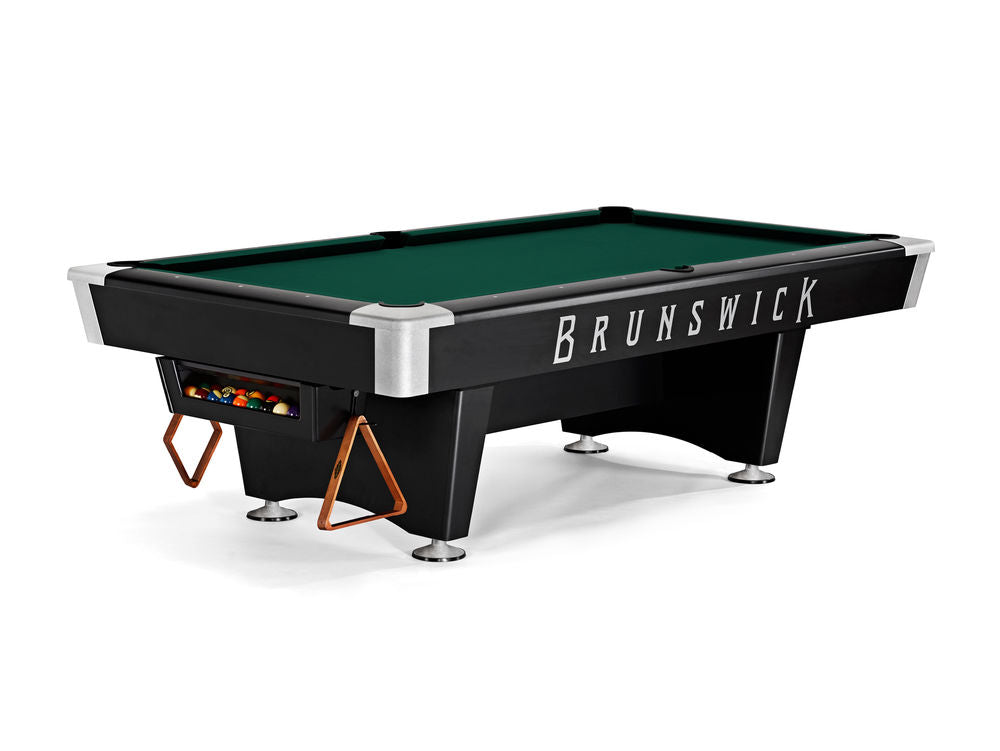Brunswick Black Wolf Pro 7 ft Black Gully System with Bottle Green cloth