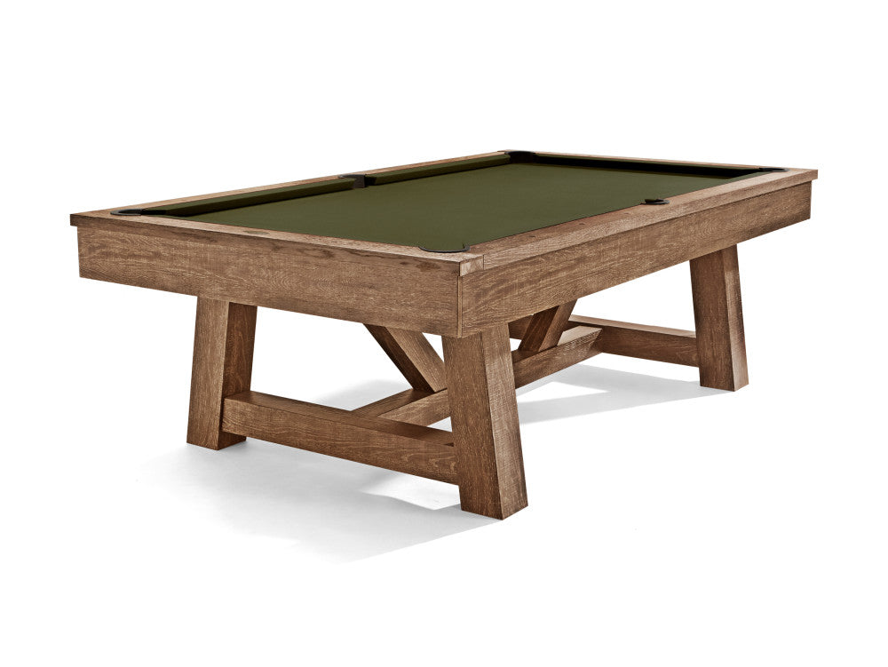 Brunswick Botanic 8 ft Rustic Dark Brown with Olive cloth