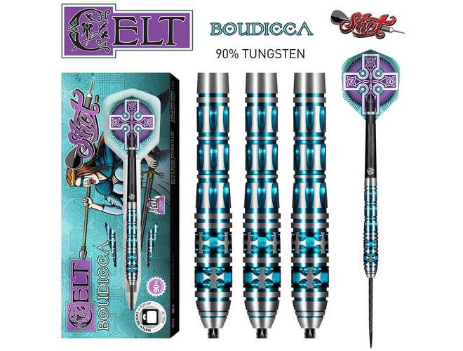 Shot Celt Boudicca Steel Tip Dart Set - 23g