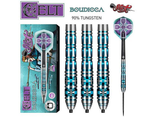 Shot Celt Boudicca Steel Tip Dart Set - 23g