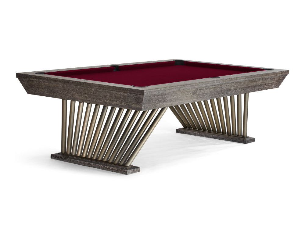 Brunswick Brescia 8 ft Dark Charcoal with Wine cloth