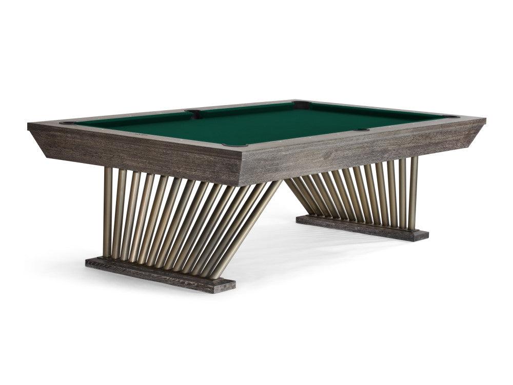 Brunswick Brescia 8 ft Dark Charcoal with Bottle Green cloth