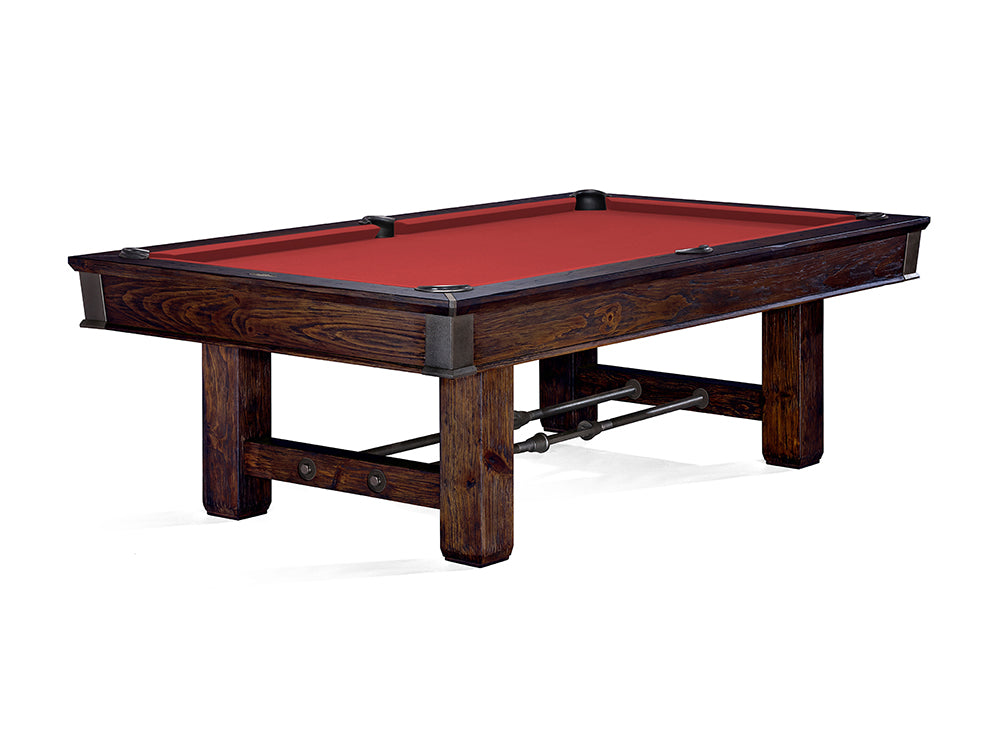 Brunswick Canton 7 ft Black Forest with Red cloth