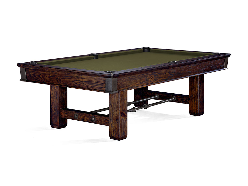 Brunswick Canton 7 ft Black Forest with Olive cloth